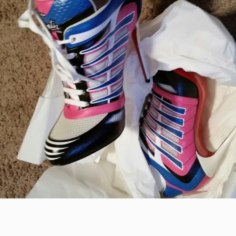 Christian Louboutin Multicolor High Heel Sneakers
